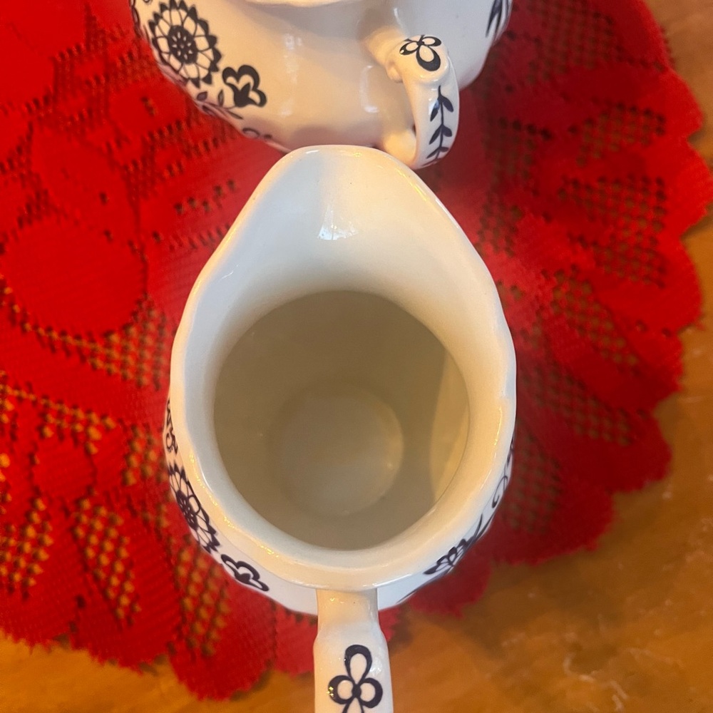 Vintage J&G Meakin Blue Nordic Creamer Sugar Bowl Jug Set | MCM England - Picture 7 of 12